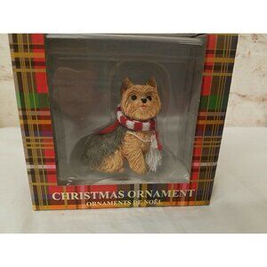 New Sandicast Ornament Yorkshire Terrier Yorkie in the Box